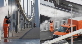 Hétvégén kezdődik a budapesti hidak tavaszi nagytakarítása: elsőként az Erzsébet híd tisztul meg