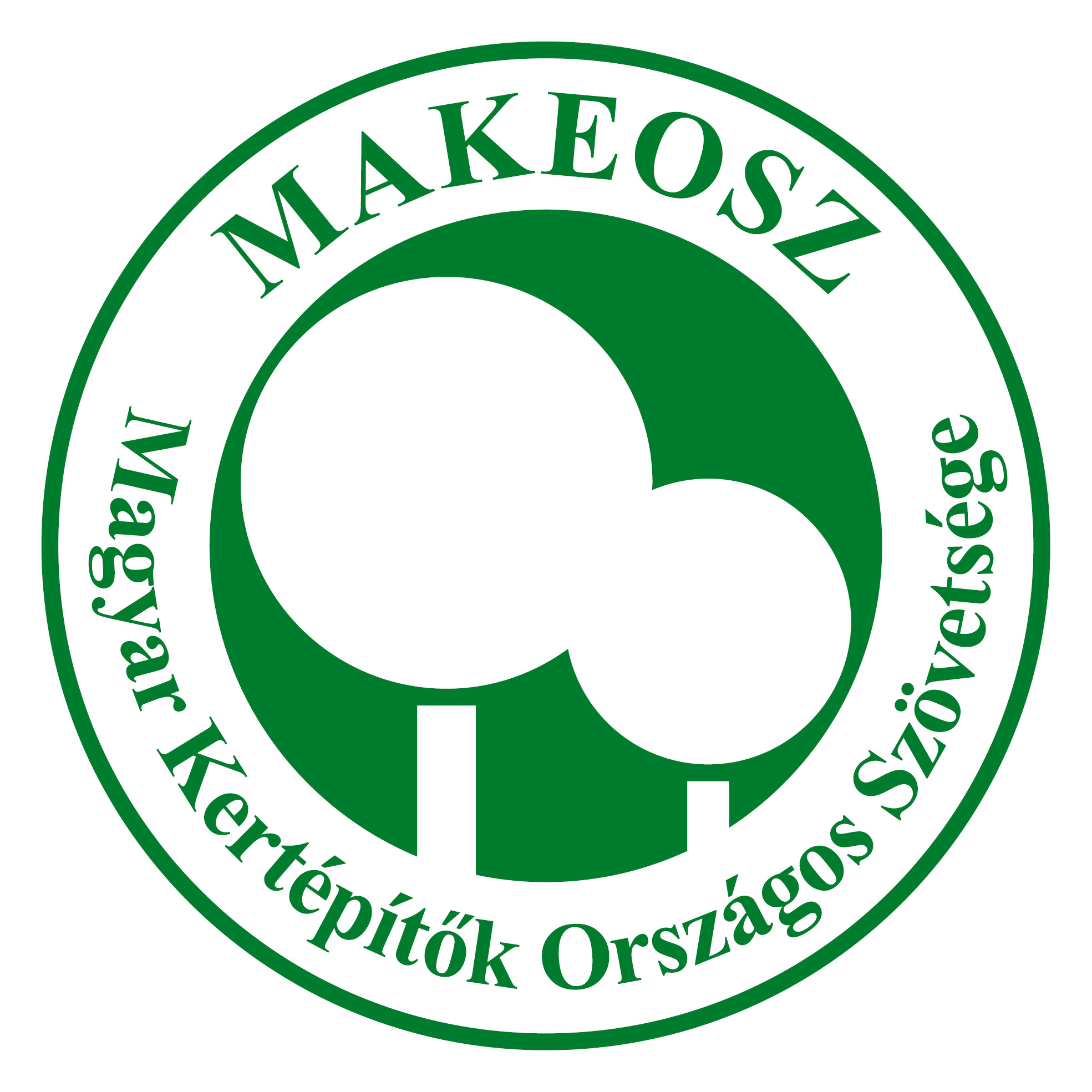 MAKEOSZ Magyar Kertépítők Országos Szövetsége logója - A képre kattintással megnyílik a szervezet honlapja egy új lapon. 